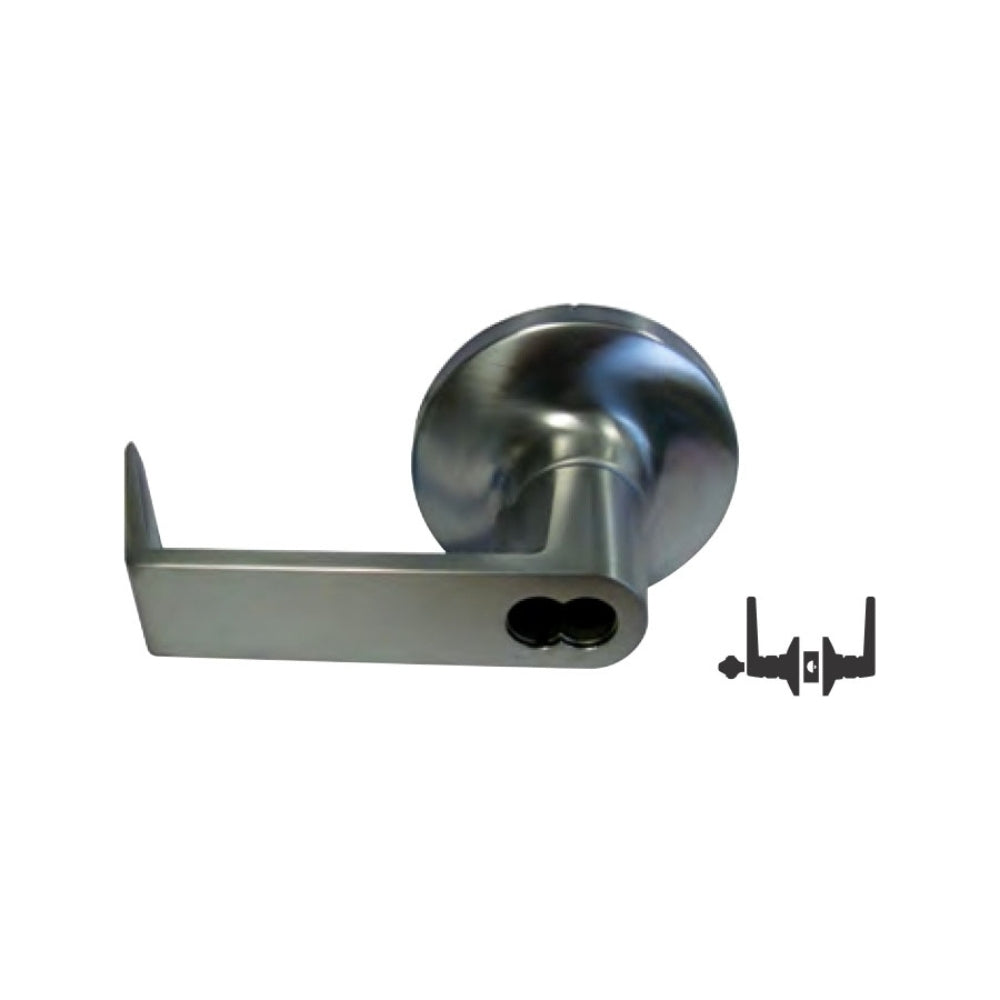 General Lock LX180R 626 IC 234 S ANSI Grade 1 Mechanical Storeroom Rigid Lever Lockset (Satin Chrome) | All Security Equipment