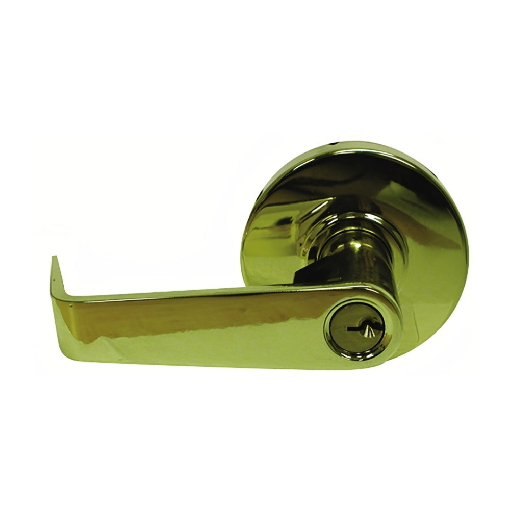 General Lock LX280S-605-C-234-S-ANSI Bright Brass Grade 2 Cylindrical Storeroom Rigid S-Leverset (SCHL-C Keyway) | ASE