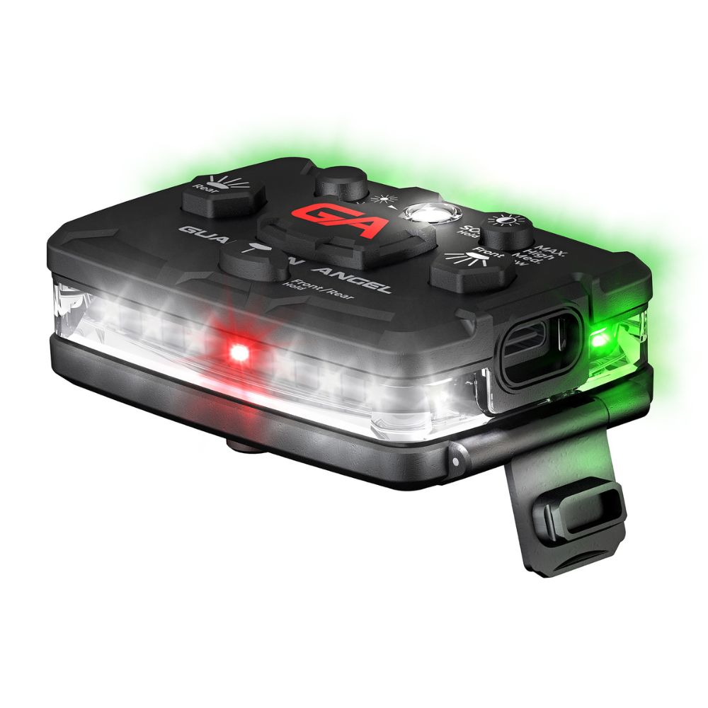 Guardian Angel Elite Series Safety Light (White/Green) ELT-W/G