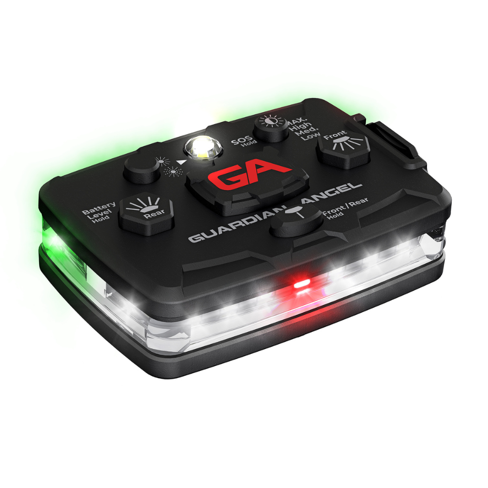 Guardian Angel Elite Series Safety Light (White/Green) ELT-W/G
