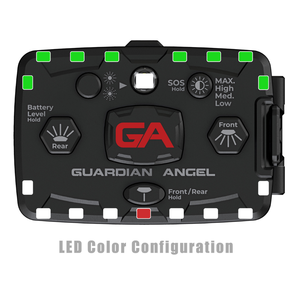 Guardian Angel Elite Series Safety Light (White/Green) ELT-W/G