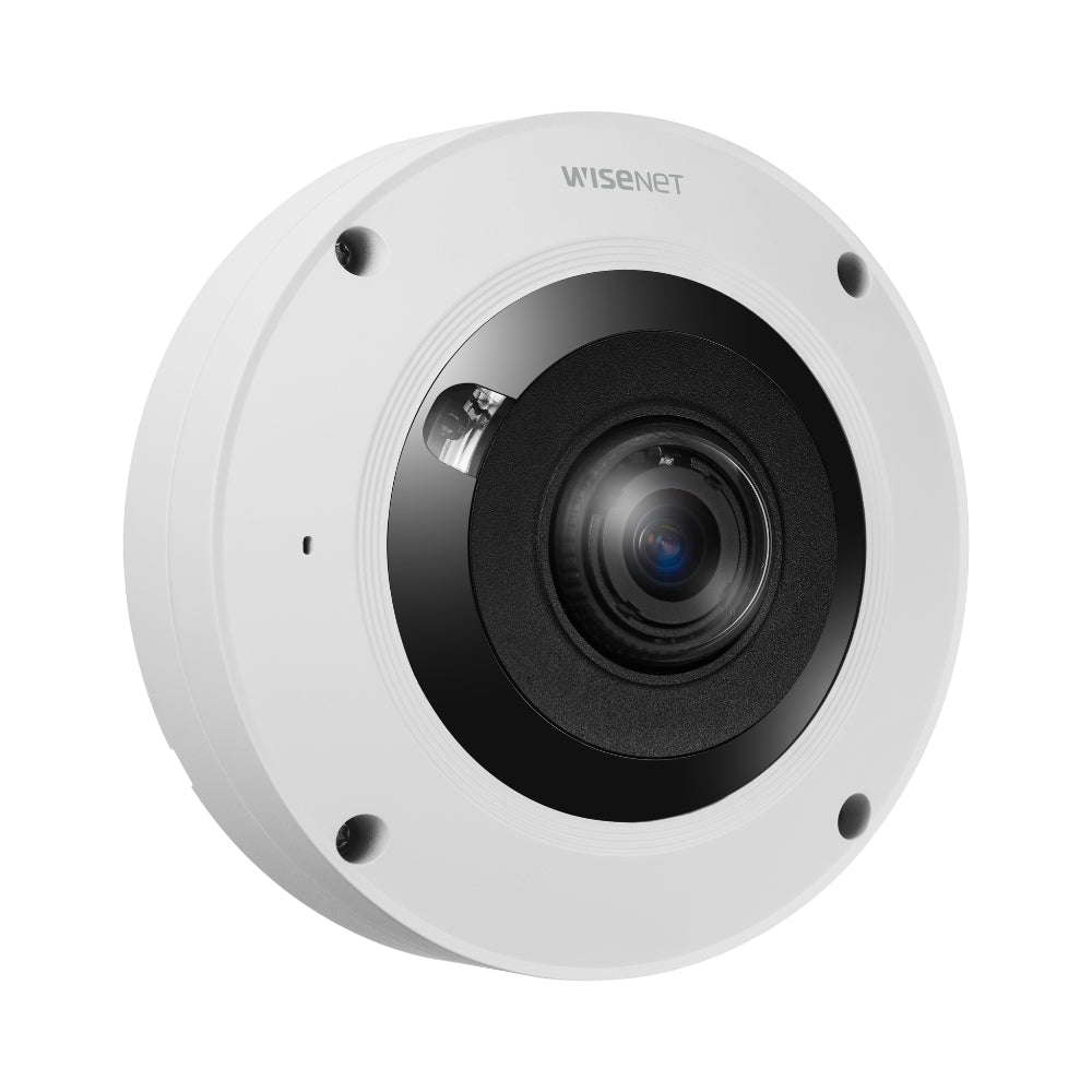 Hanwha Vision 12 MP Sensor AI IR Outdoor Fisheye Camera | All Security Equipment