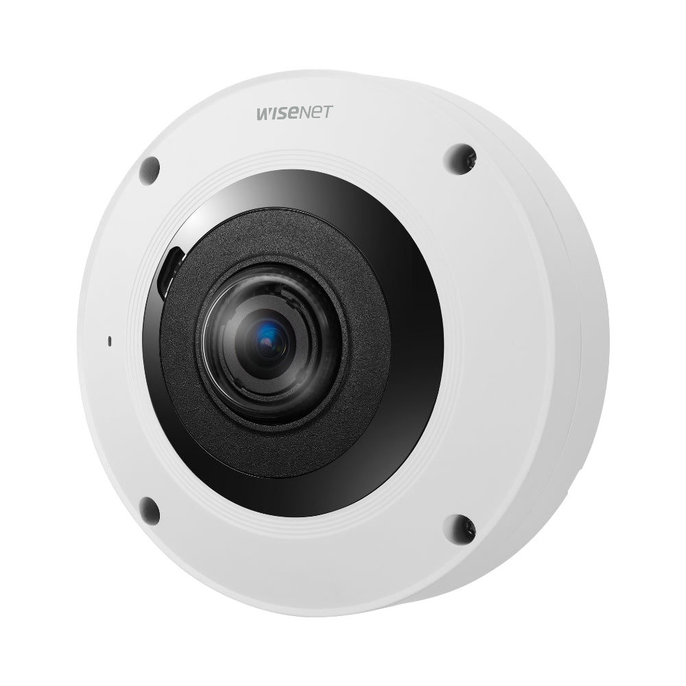 Hanwha Vision 12 MP Sensor AI IR Outdoor Fisheye Camera | All Security Equipment