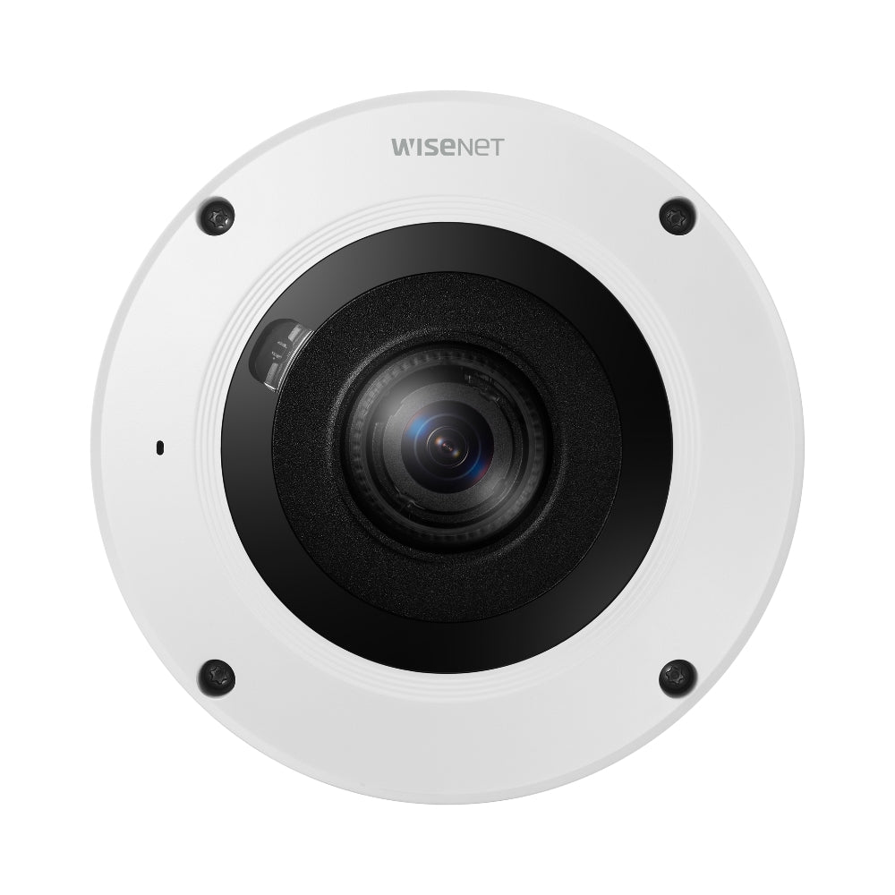 Hanwha Vision 12 MP Sensor AI IR Outdoor Fisheye Camera | All Security Equipment