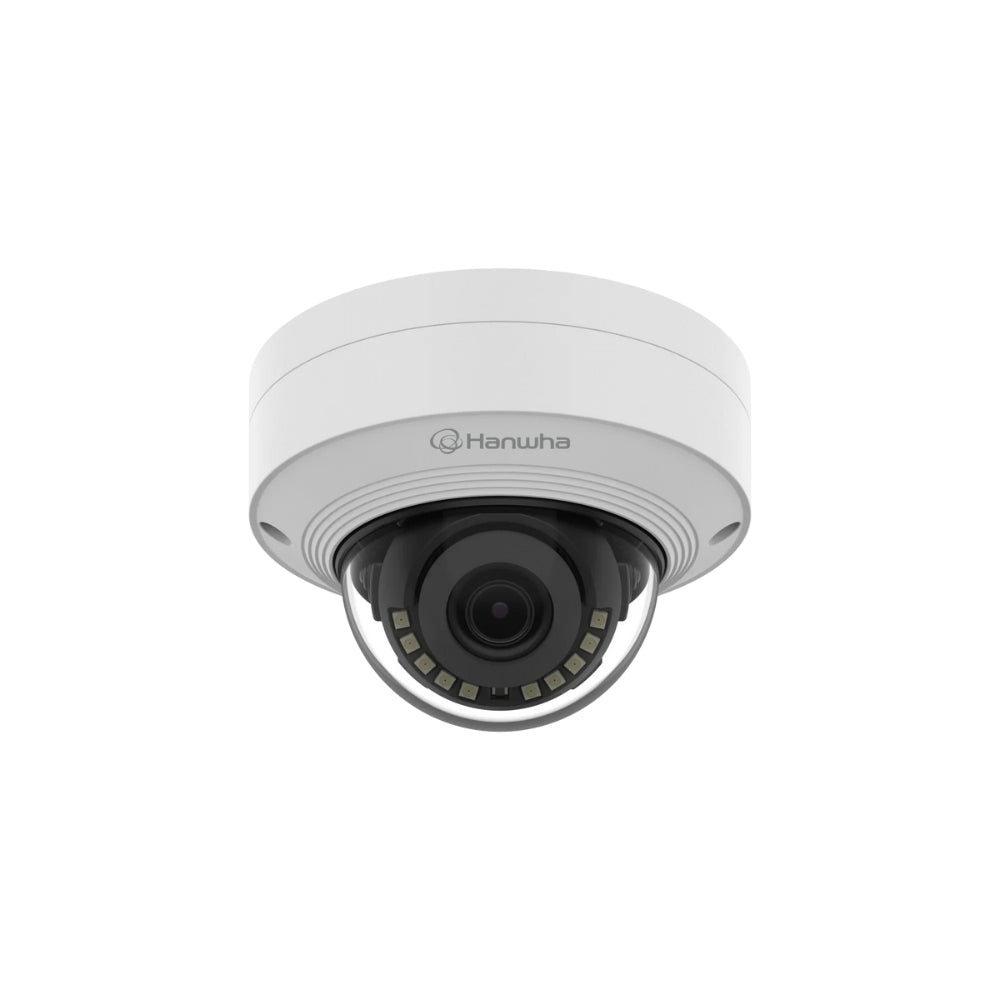Hanwha Vision 4K AI IR Mini Vandal Dome Camera with Fixed Lens | All Security Equipment