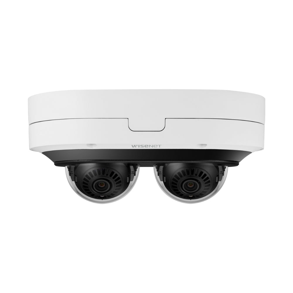 Hanwha Vision 6MP X 2 AI, IR Outdoor Dome Camera | All Security Equipment