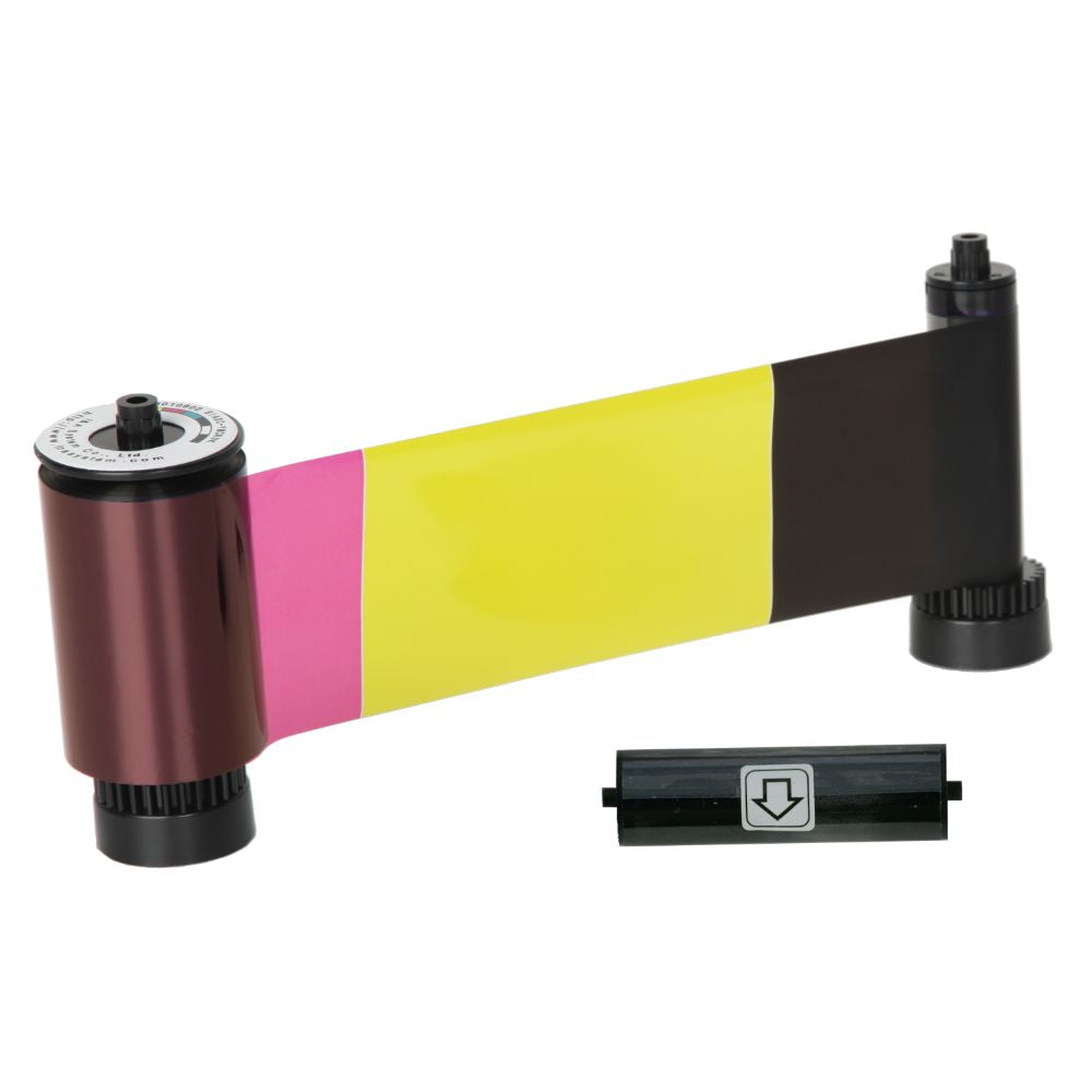 IDP SMART-30 & 50 Series YMCKOK Full Color Ribbon with Resin Black - Overlay & Black for Back Side (200 Cards/Roll) | IDP-650637