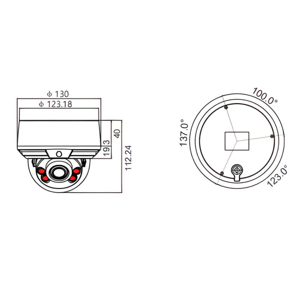 Liberty Camera L3IP4VFDS 4MP Varifocal IP Dome Camera | ASE