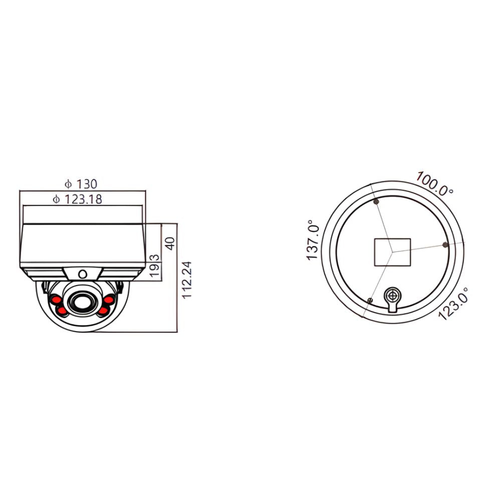 Liberty Camera L3IP8VFDS 8MP Varifocal IP Dome Camera | ASE