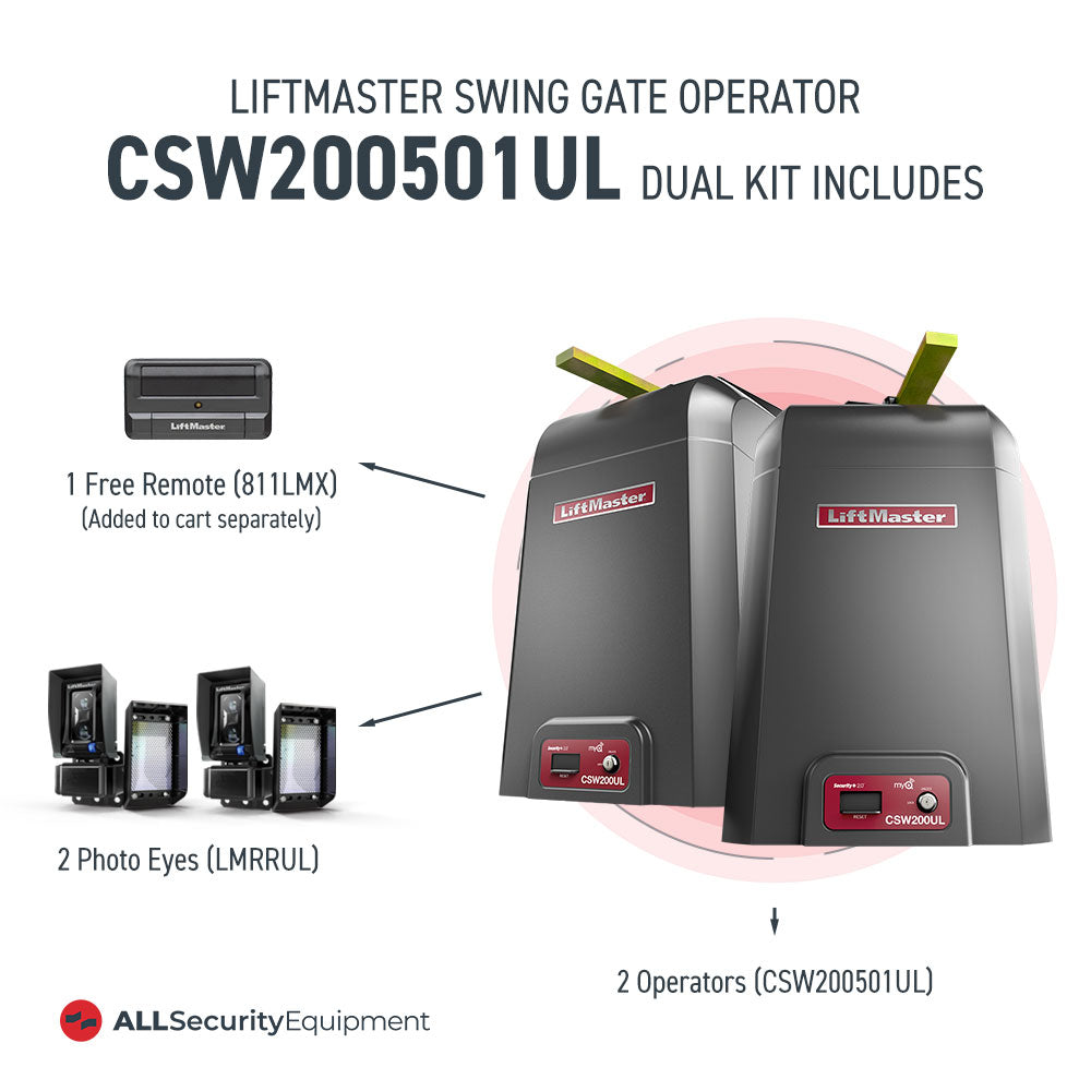 LiftMaster CSW200501UL Dual Swing Gate Operator Model