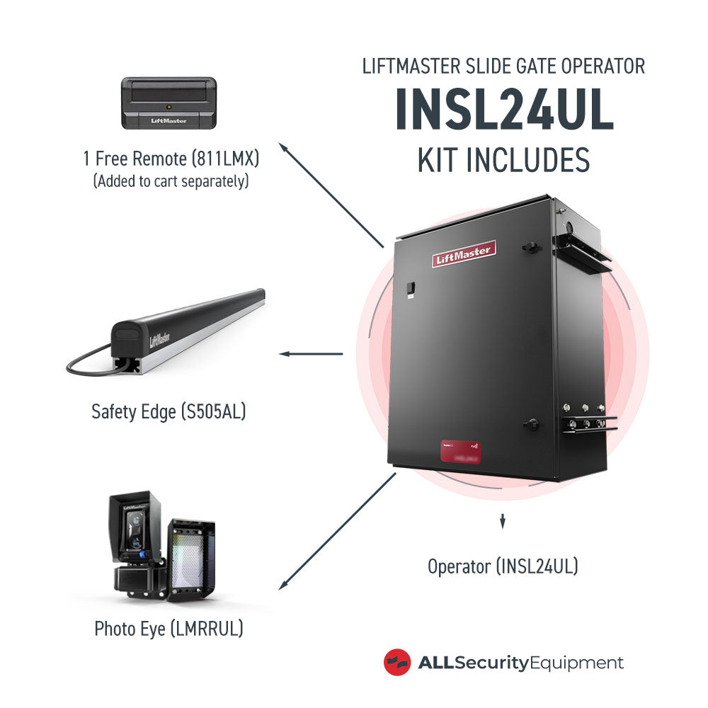 LiftMaster INSL24UL 24V BLDC Continuous Duty Slide Gate Operator