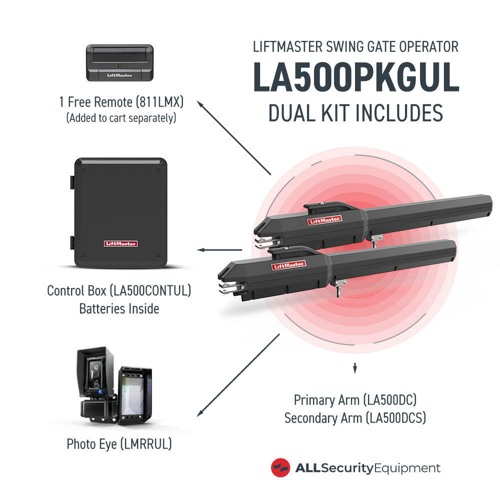 LiftMaster LA500PKGUL Dual Swing Gate Opener | All Security Equipment