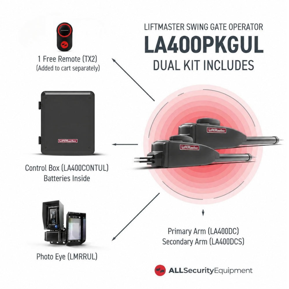 LiftMaster LA400PKGUL Dual Swing Gate Opener | All Security Equipment