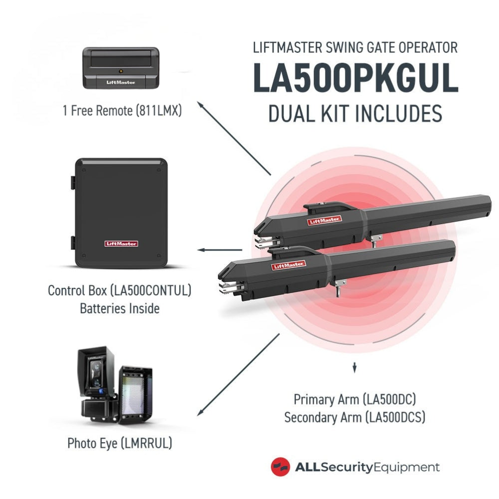 LiftMaster LA500PKGUL Dual Swing Gate Opener | All Security Equipment