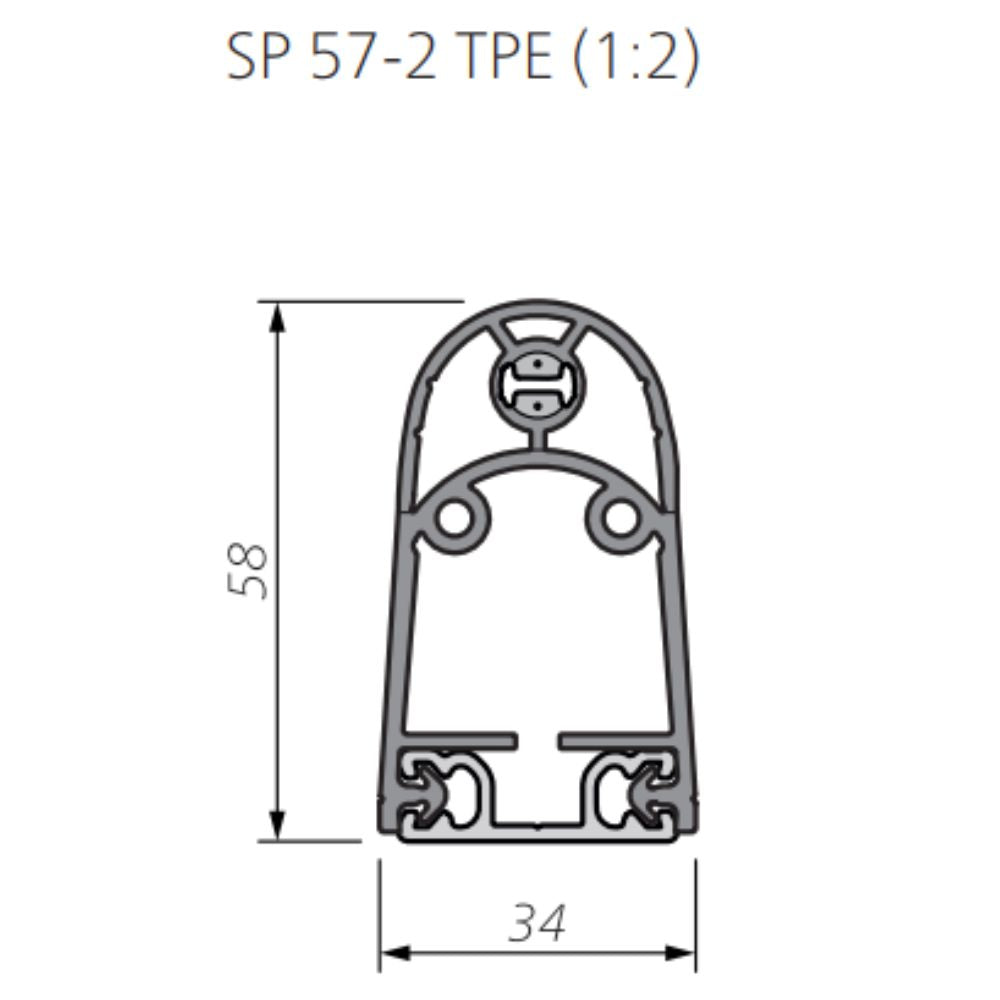 Mayser SP 57-2 TPE Sensor Profile (30 Unit Package) | All Security Equipment