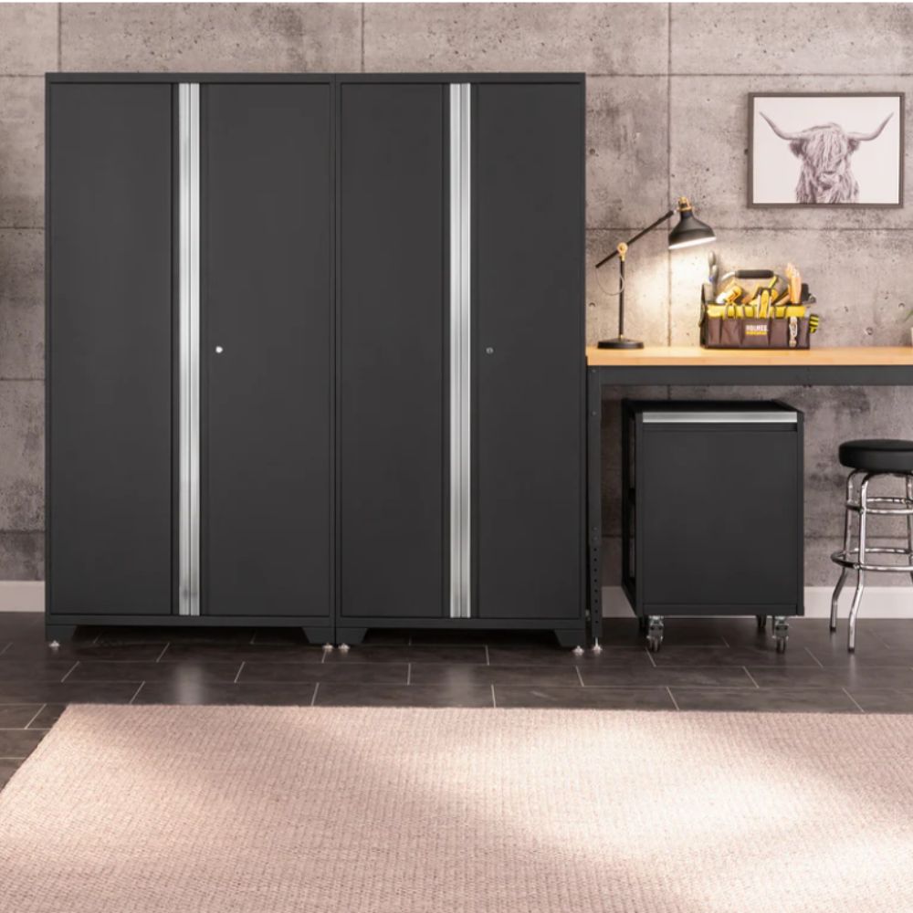 NewAge 36 in. Secure Gun Cabinet with Accessories Black Door 54011