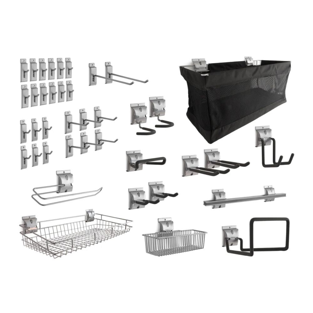 NewAge 40-Piece Slatwall Accessory Kit 51722 | All Security Equipment