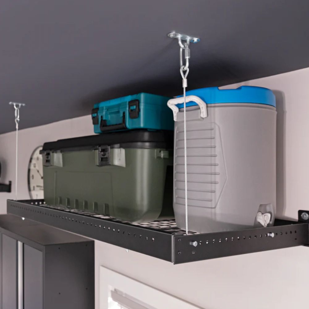NewAge Pro Series 4 ft. x 8 ft. and 2 ft. x 8 ft. Steel Shelf Set