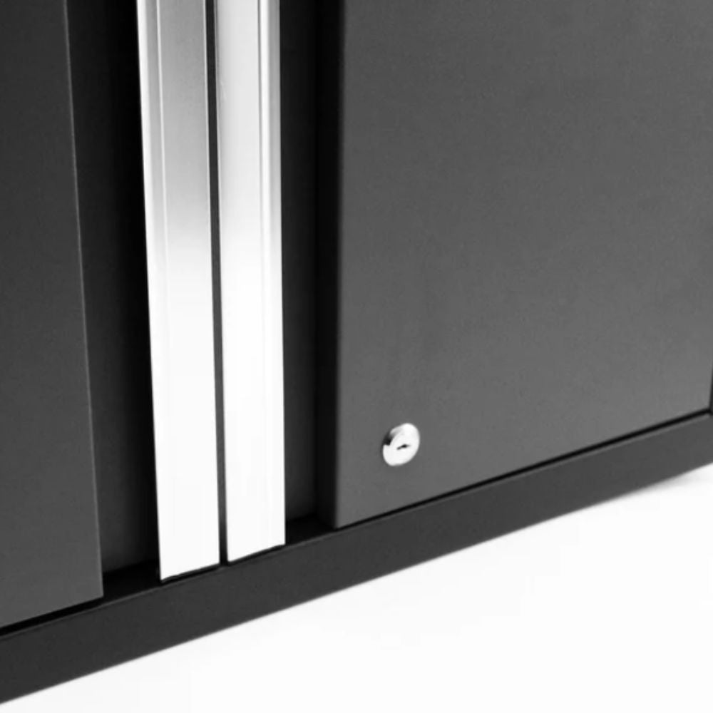 NewAge Products Pro Series 6 Piece Cabinet Set Black Frame/Black Door