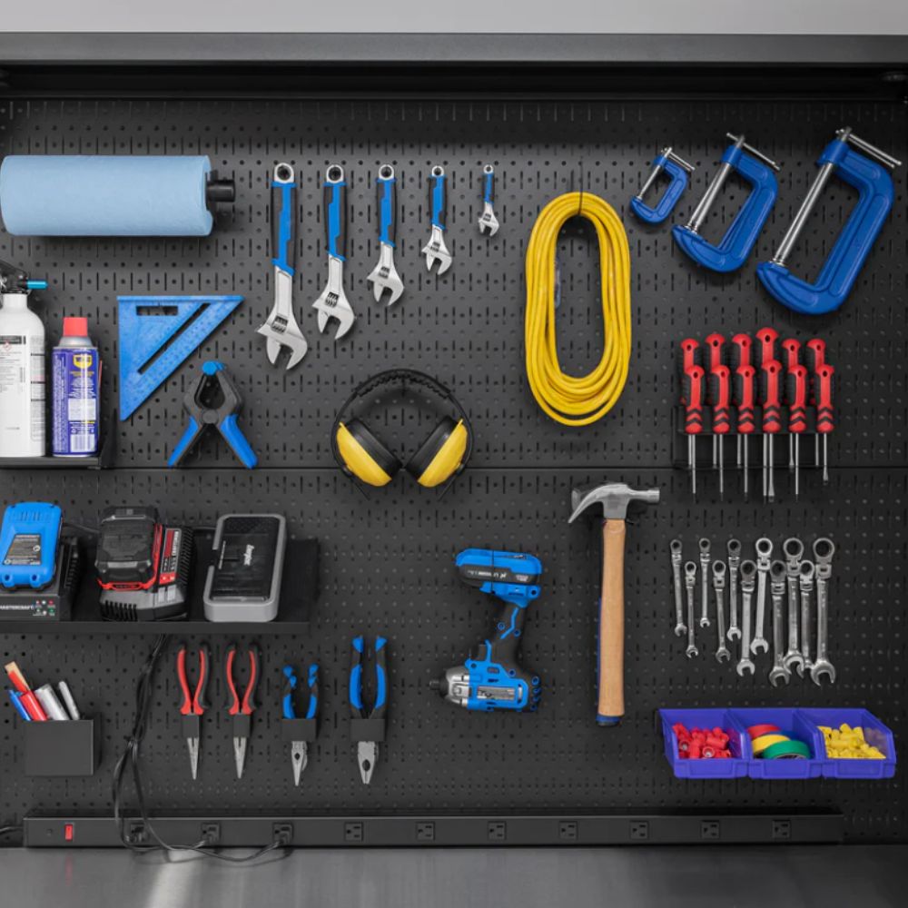 NewAge Pro Series 62" Workstation Gray Door with 30-pc. Accessory Kit