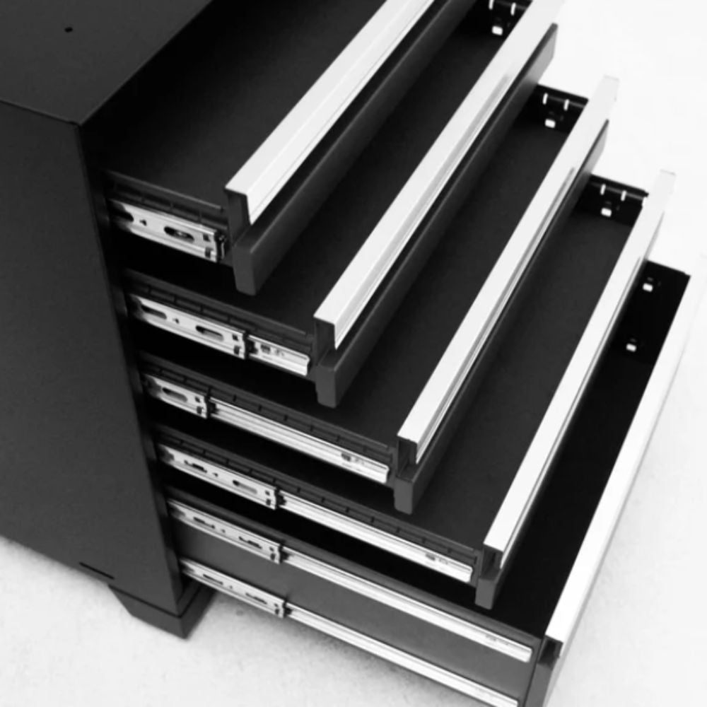 NewAge Pro Series 7 Piece Cabinet Set (Black Frame with Black Door)
