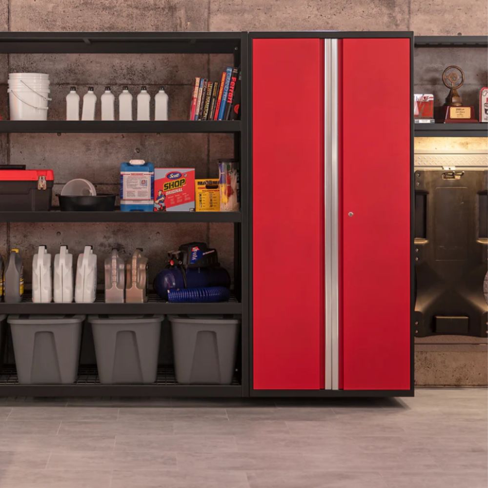 NewAge Products Pro Series 42" Multi-Use Locker Black/Red 51143