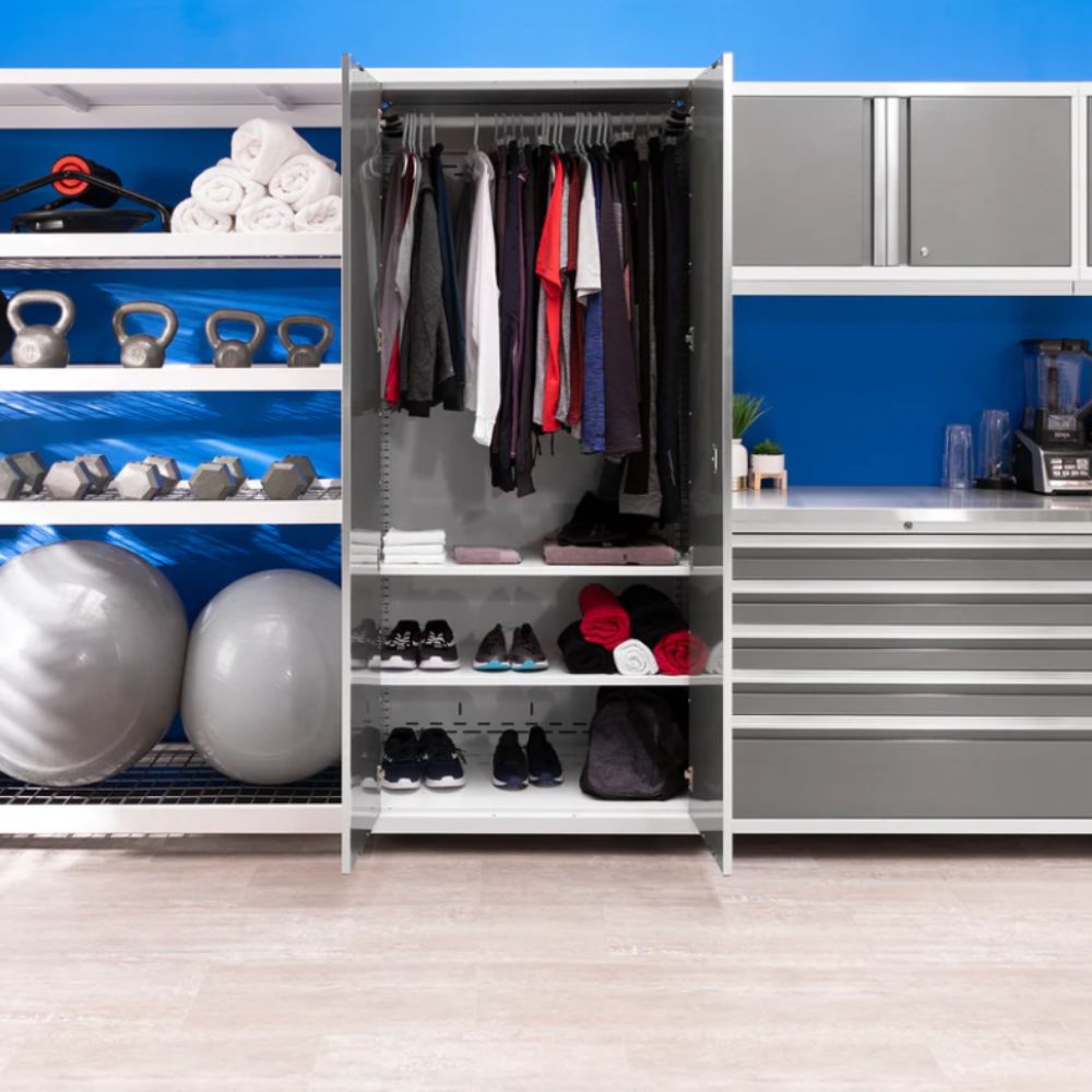 NewAge Products Pro Series 42" Multi-Use Locker - White/Platinum 51343