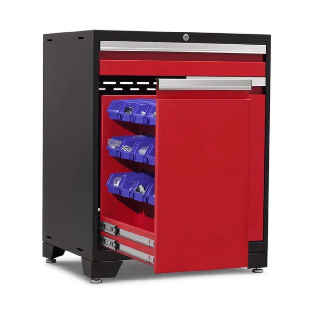 NewAge Products Pro Series Multi-Functional Cabinet - Black/Red 52203