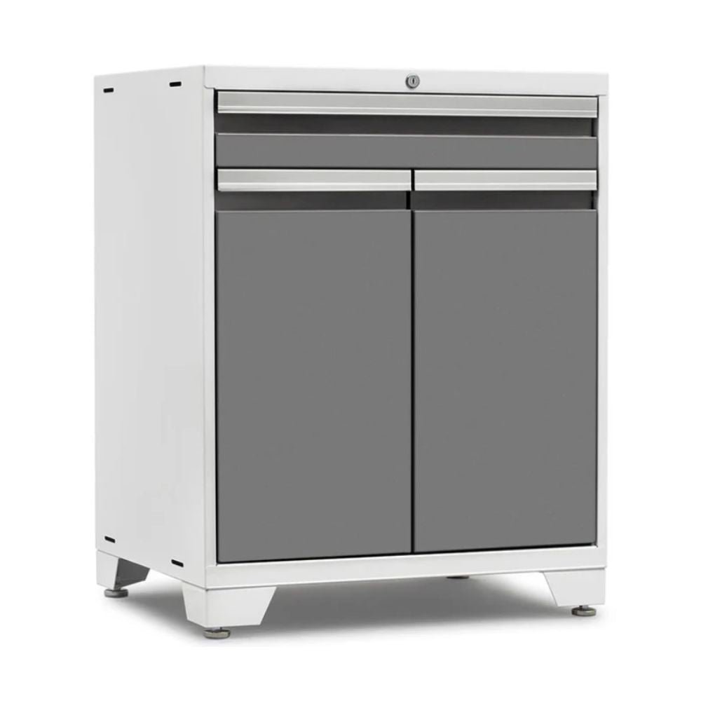 NewAge Products Pro Series Multi-Functional Cabinet White/Platinum 52403