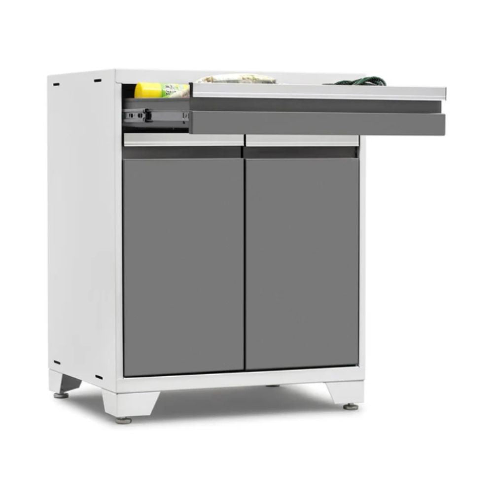 NewAge Products Pro Series Multi-Functional Cabinet White/Platinum 52403