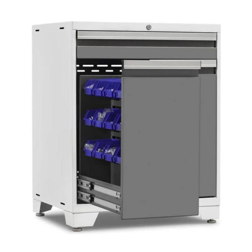 NewAge Products Pro Series Multi-Functional Cabinet White/Platinum 52403