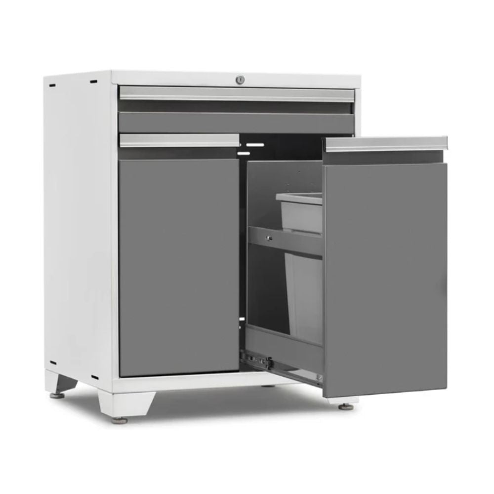 NewAge Products Pro Series Multi-Functional Cabinet White/Platinum 52403