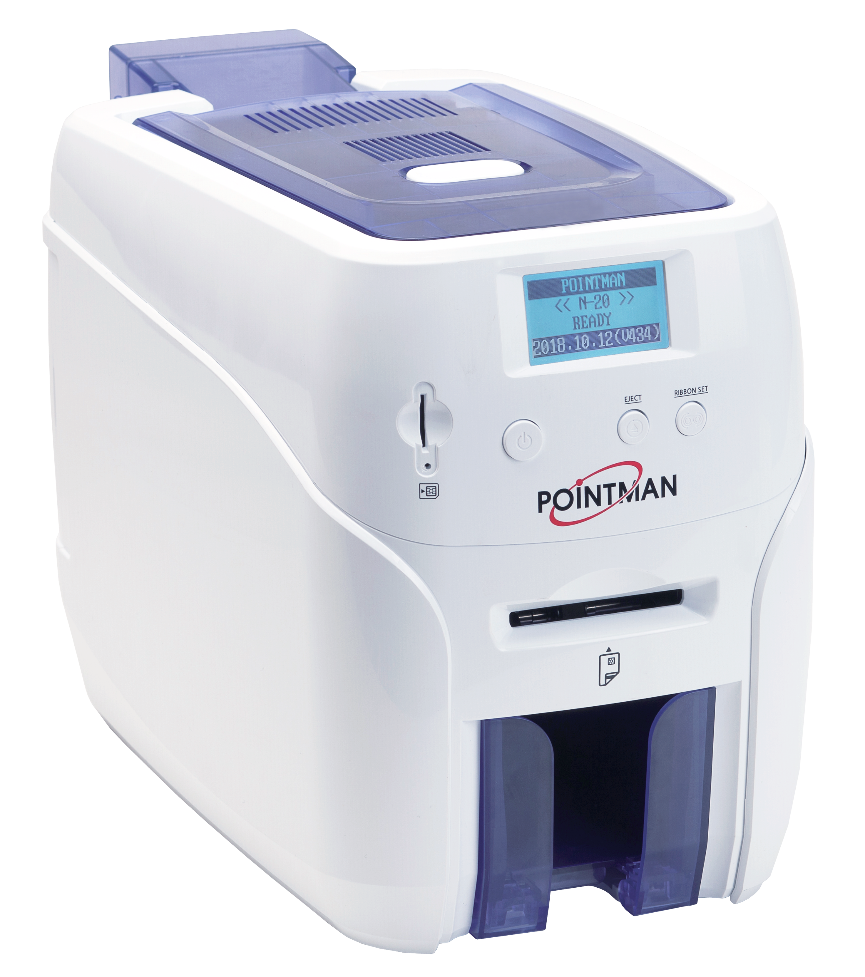 Pointman N21-1001-00 Nuvia N20D Dual-Sided Card Printer w/ ISO Magnetic Stripe Encoder