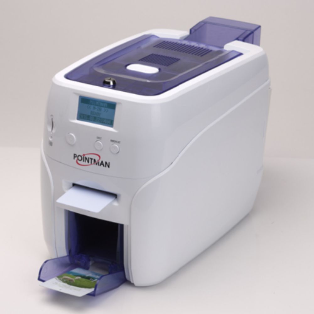 Pointman N21-1001-00 Nuvia N20D Dual-Sided Card Printer w/ ISO Magnetic Stripe Encoder