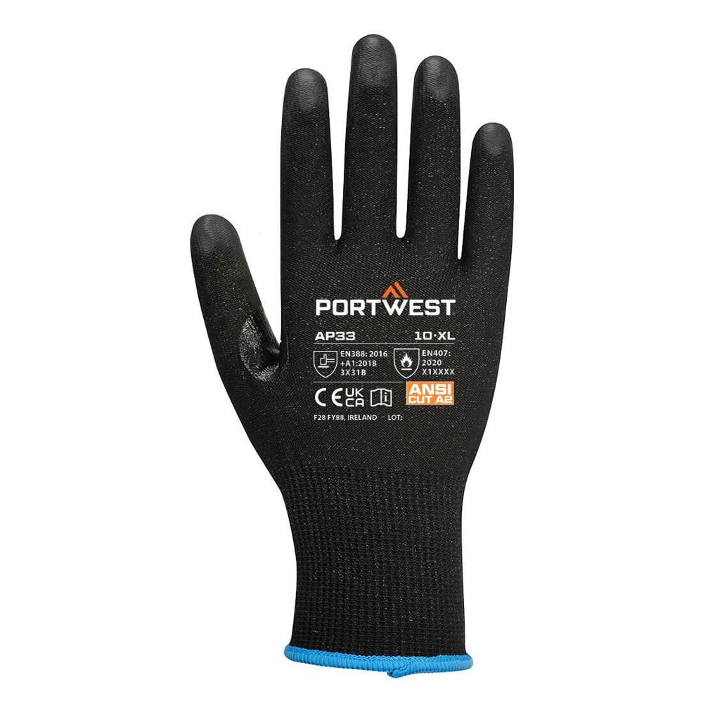 Portwest AP33 - LR15 PU Touchscreen Glove PK12