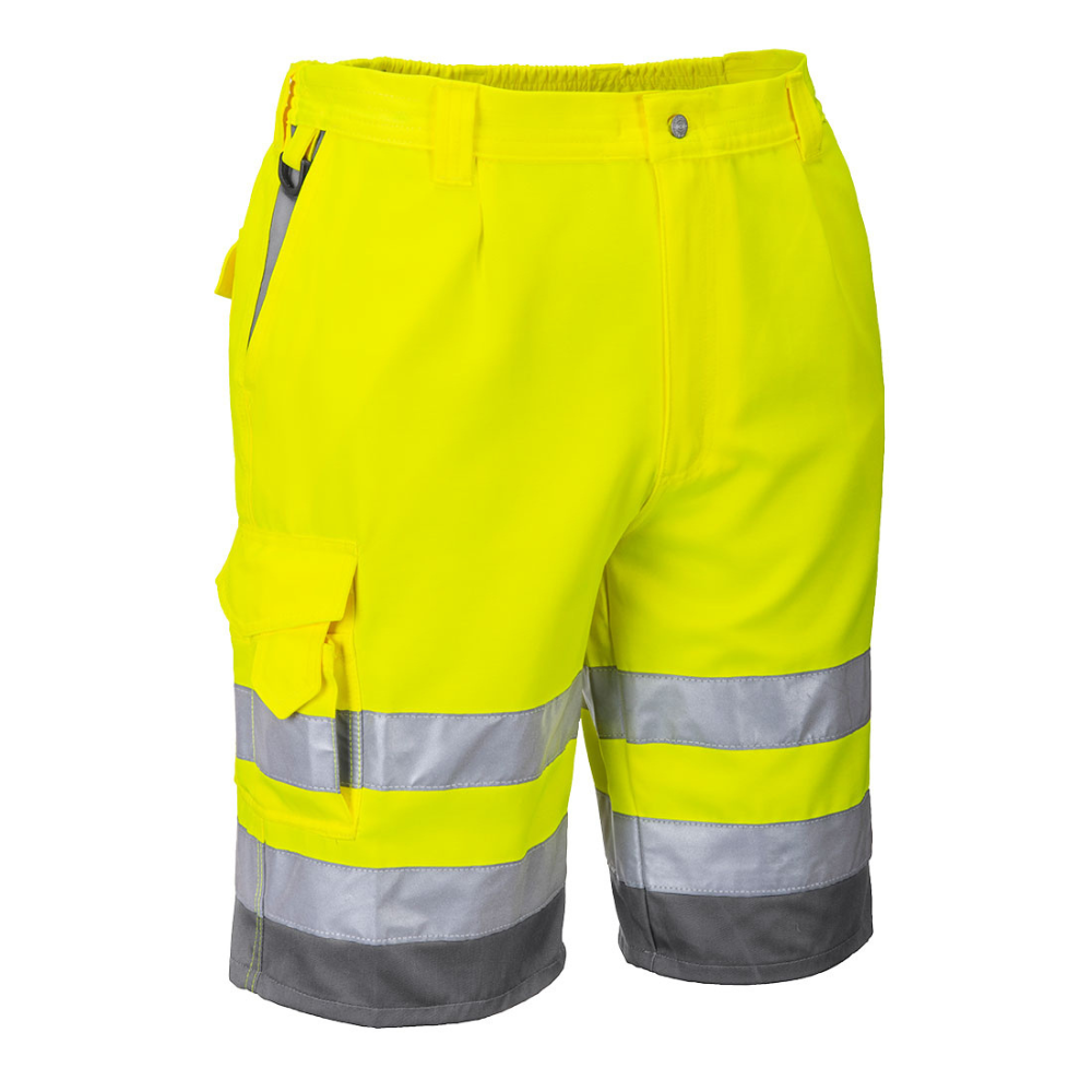 Portwest E043 - Hi-Vis Polycotton Shorts (Yellow)