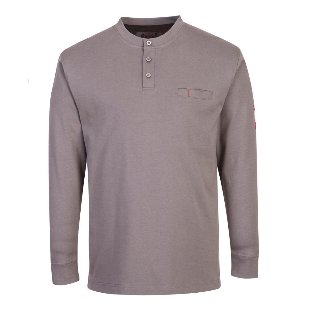 Portwest FR32 - FR Antistatic Henley (Gray) | All Security Equipment