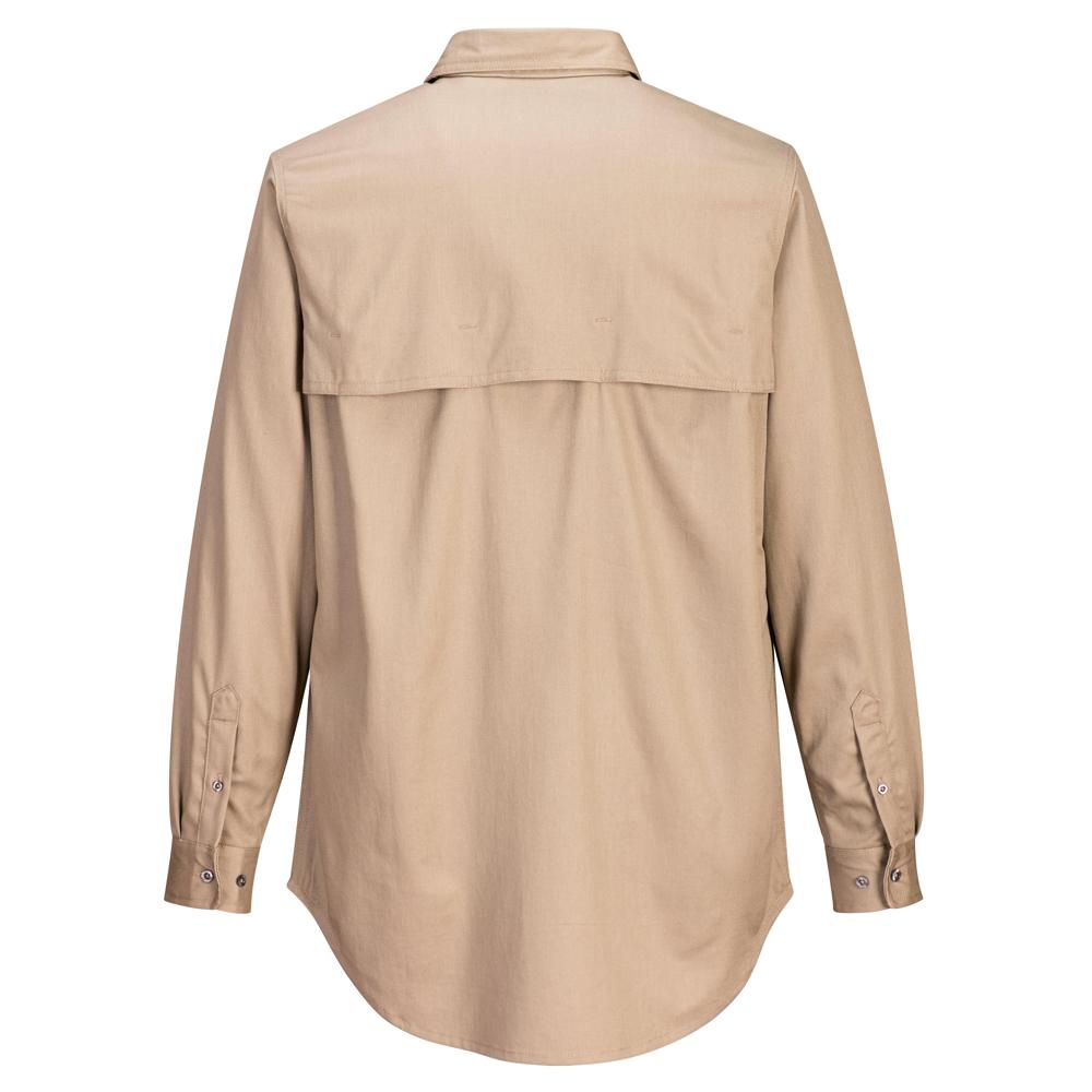 Portwest FR705 - Vented FR Shirt (Khaki) | All Security Equipment