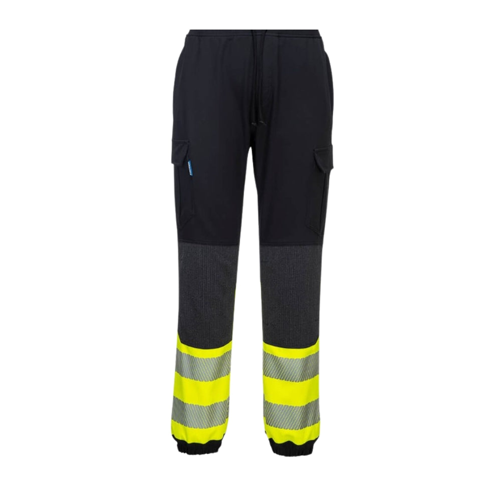 Portwest KX341 - KX3 Hi-Vis Flexi Pants (Black/Yellow)