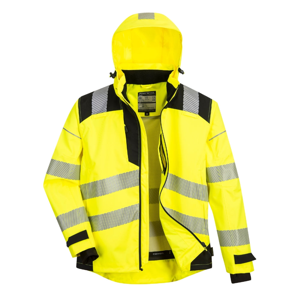 Portwest PW360 - PW3 Hi-Vis Extreme Rain Jacket (Yellow/Black)