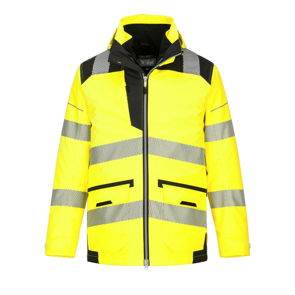 Portwest PW367 - PW3 Hi-Vis 5-in-1 Jacket (Yellow/Black)