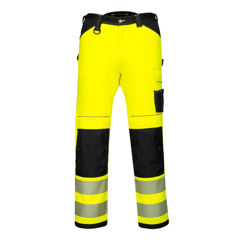 Portwest PW385 - PW3 Hi-Vis Women's Stretch Work Pants (Yellow/Black)