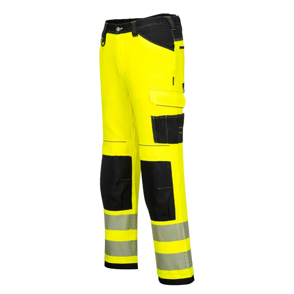 Portwest PW385 - PW3 Hi-Vis Women's Stretch Work Pants (Yellow/Black)