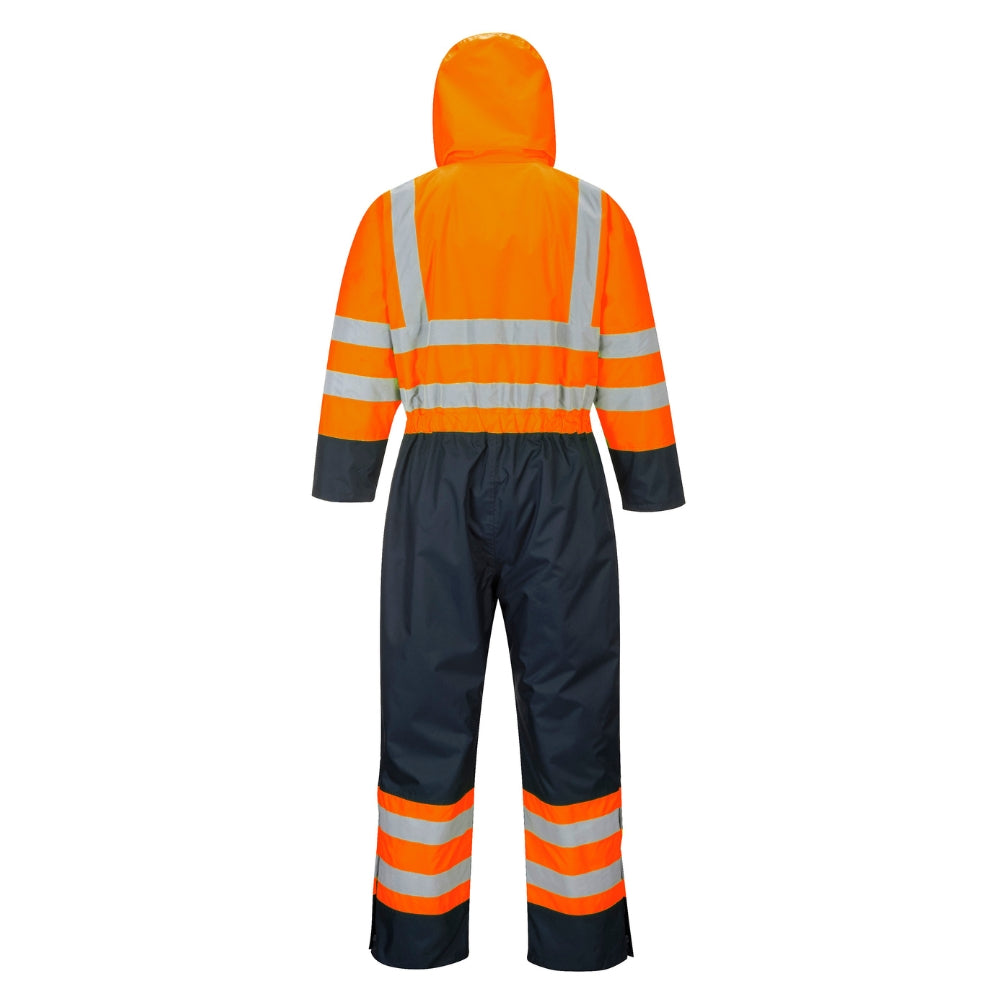 Portwest S485 - Hi-Vis Contrast Coverall (Orange/Navy)