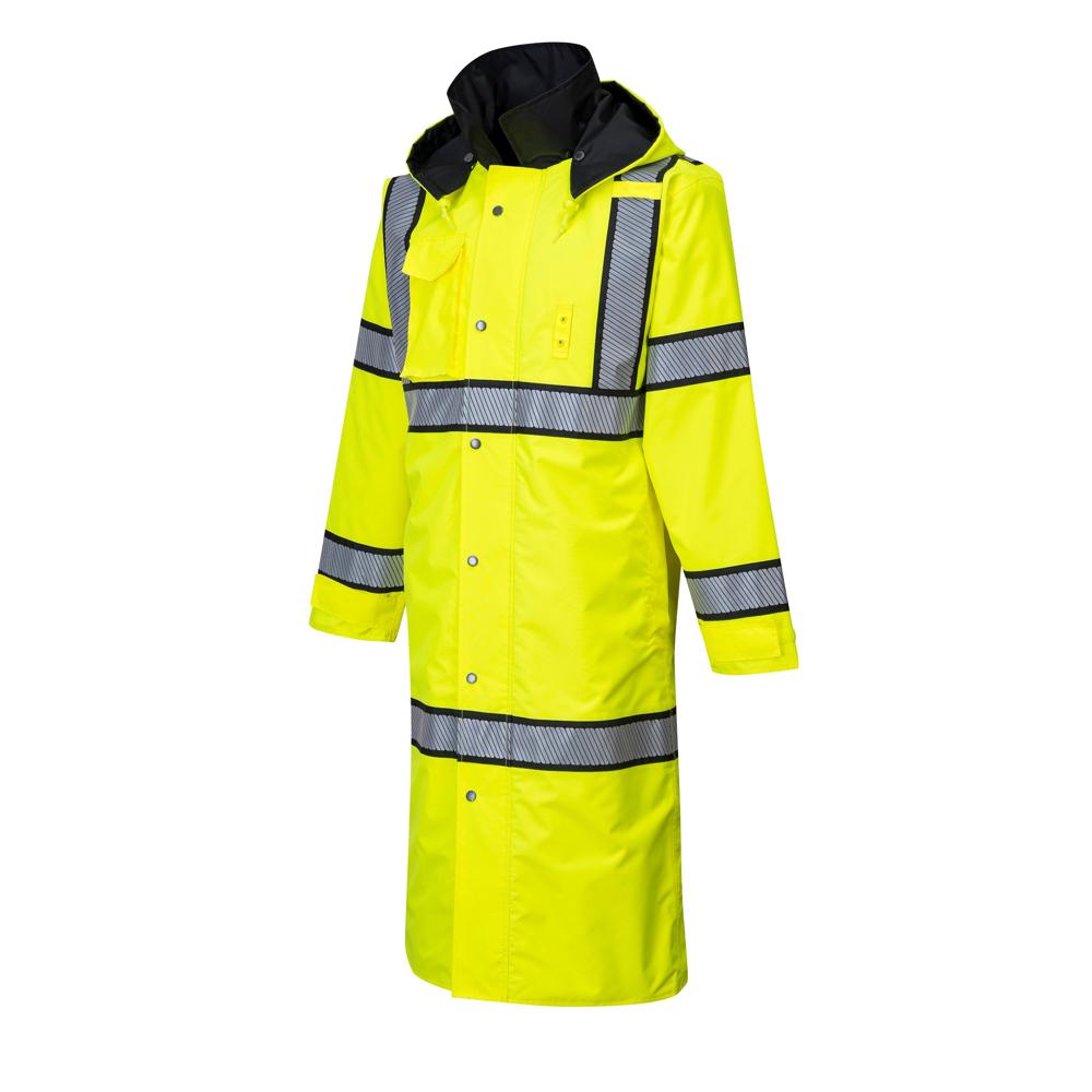Portwest UH447 - Hi-Vis Reversible Rain Coat 48"
