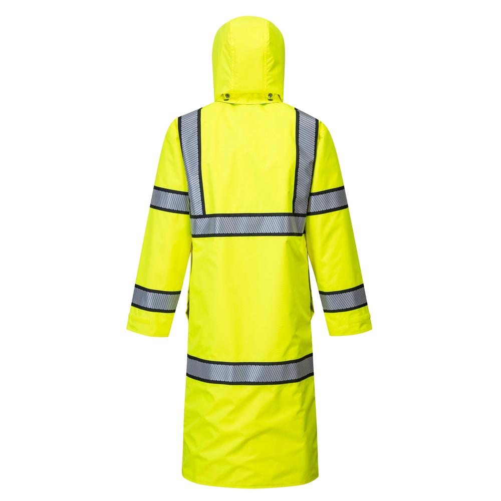 Portwest UH447 - Hi-Vis Reversible Rain Coat 48"