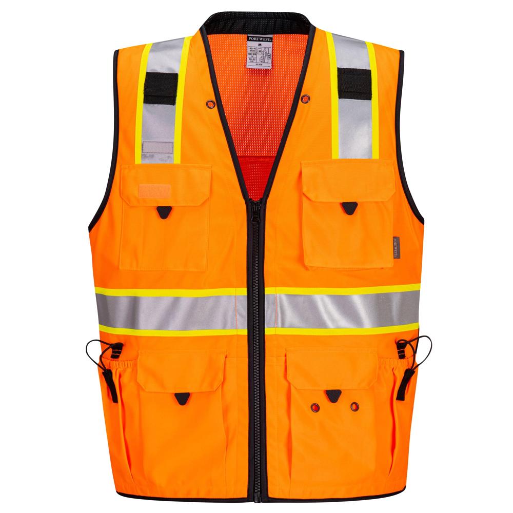 Portwest US376 - Expert Pro Surveyor Vest (Orange/Black)
