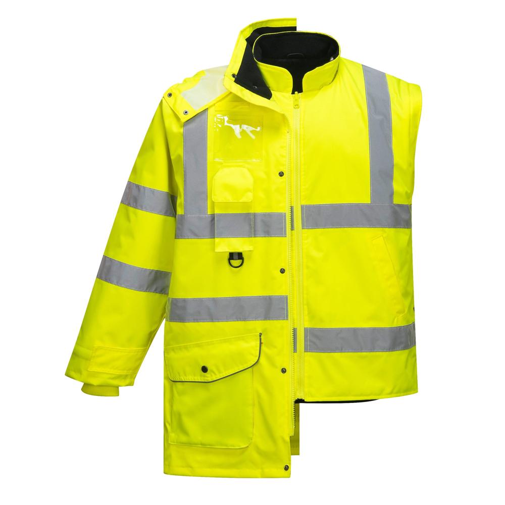Portwest US427 - Hi-Vis 7-in-1 Traffic Jacket | All Security Equipment