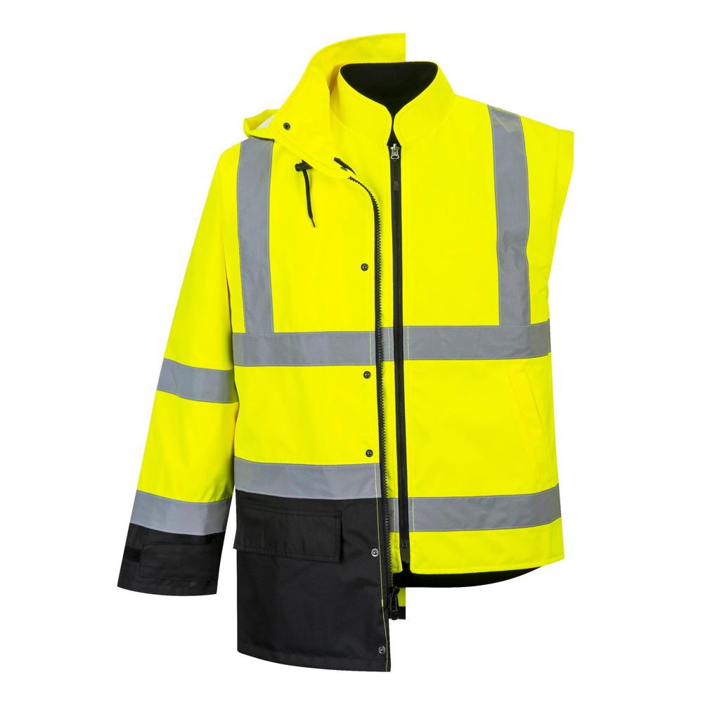 Portwest US768 - Hi-Vis Executive 5-in-1 Jacket (Yellow/Black)