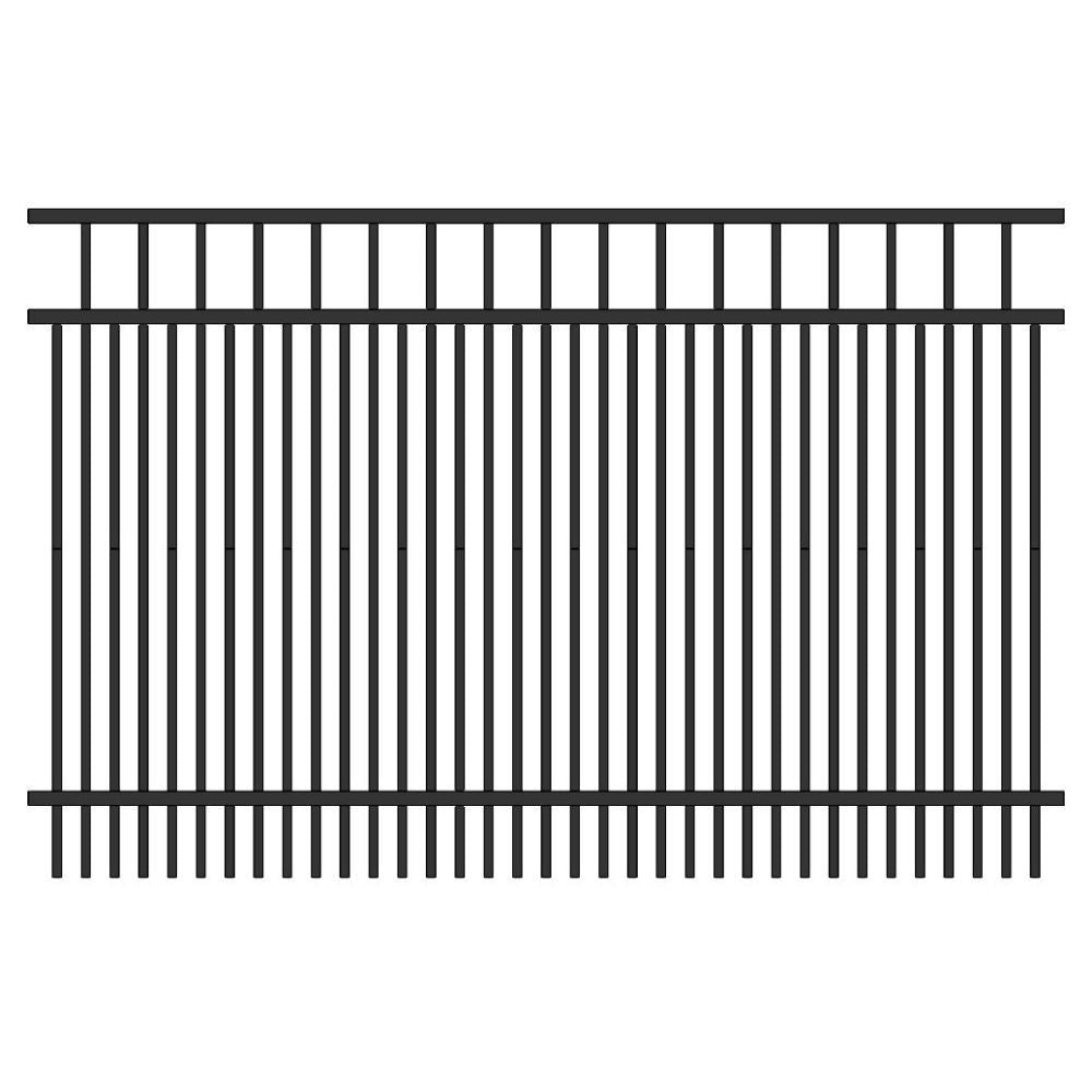 Residential Fence 3.5’ H x 6’ W Aluminum Long Islander Style - iDeal